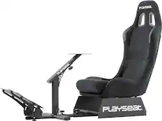 Front. PlaySeat - Evolution Racing Suède Foldable Racing Cockpit - Black.