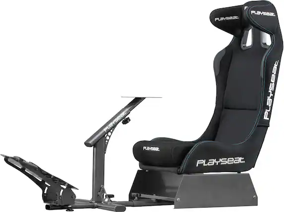 Front. PlaySeat - Evolution Pro ActiFit Foldable Racing Cockpit - Black.