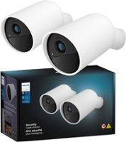 Philips Hue Battery Wireless Security Camera 2PK - White - Front_Zoom