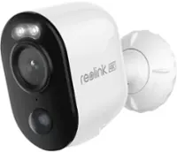 Reolink Argus Series B350 Outdoor Camera Battery/Solar-Powered 4K 64GB - White - Front_Zoom