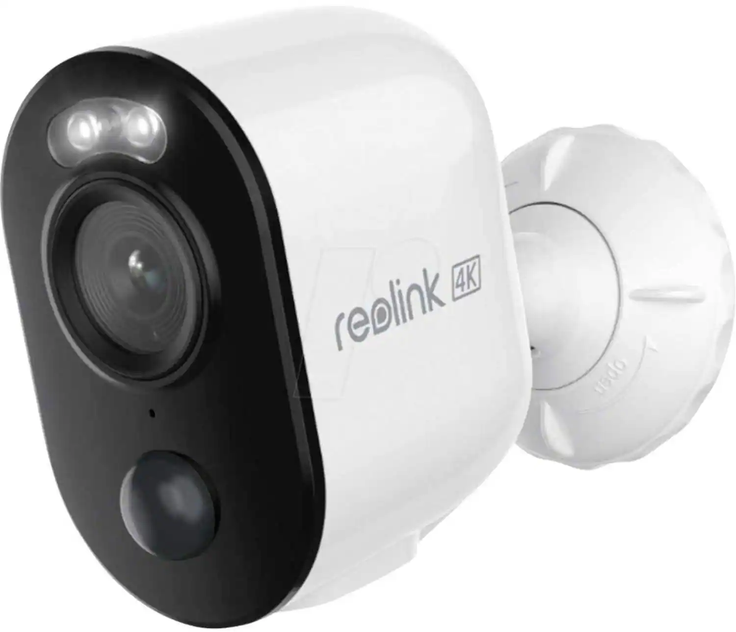 Reolink - Argus Series B350 Outdoor Camera Battery/Solar-Powered 4K 64GB - White