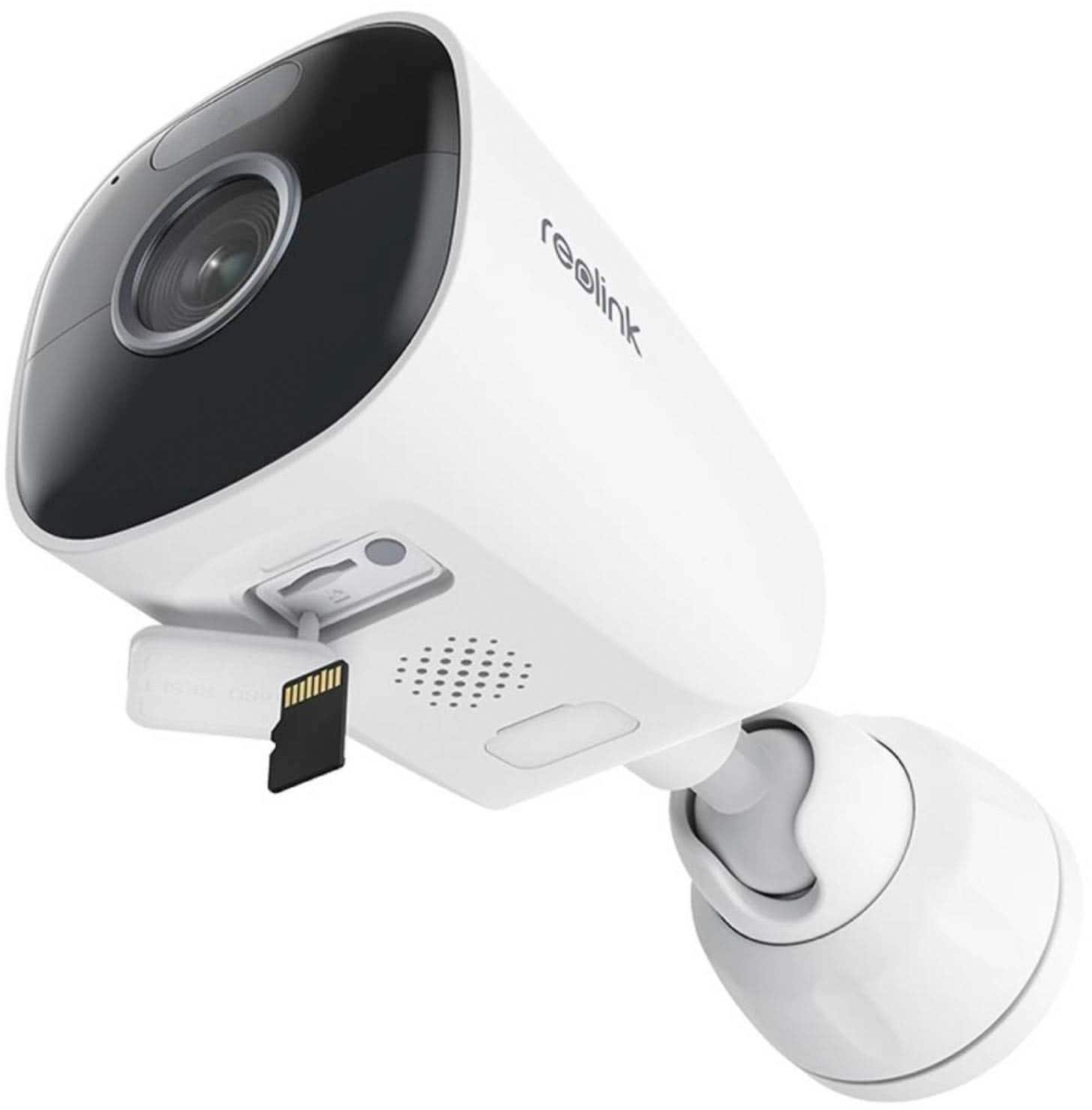 Alt View 13. Reolink - Reolink Argus Series B340 1 Outdoor Camera with Battery and Solar-powered 5MP 64GB - White.