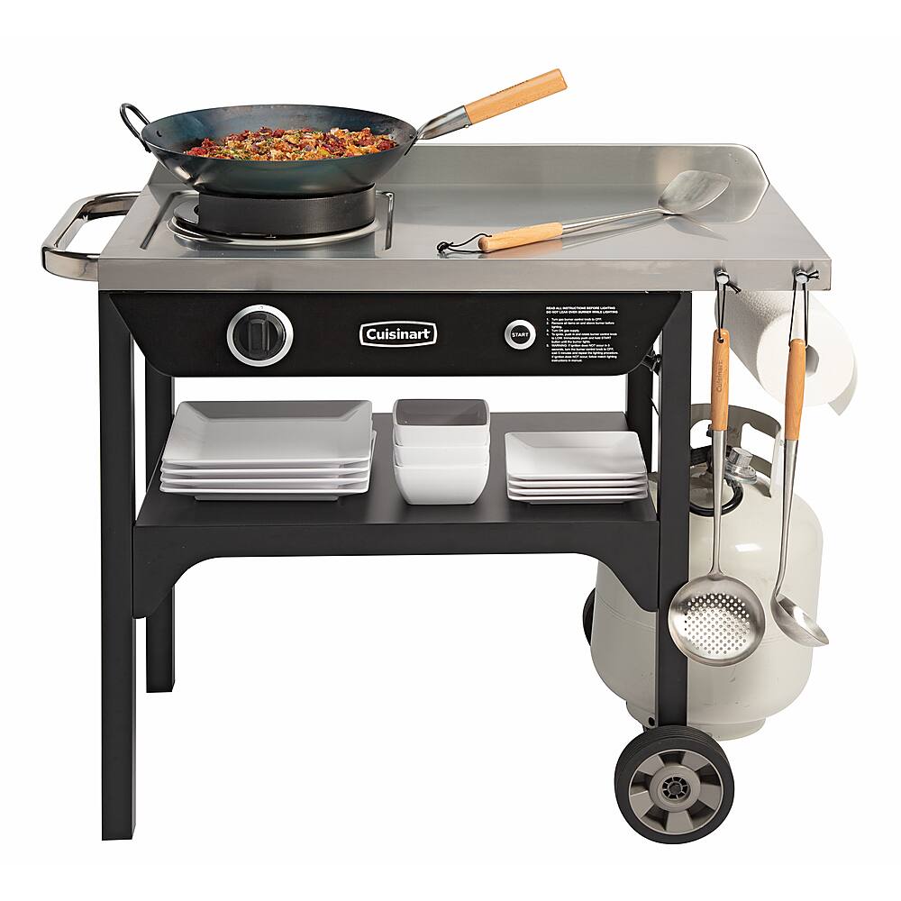 Best Buy Cuisinart Outdoor Wok Station Black CGG1265