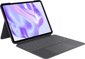Logitech - Combo Touch for iPad Pro 13” Keyboard Case with Detachable Backlit Keyboard with Kickstand - Graphite - Front_Zoom