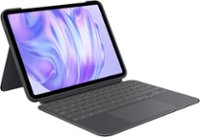 Logitech - Combo Touch for iPad Pro 11” with Detachable Backlit Keyboard with Kickstand - Graphite - Front_Zoom