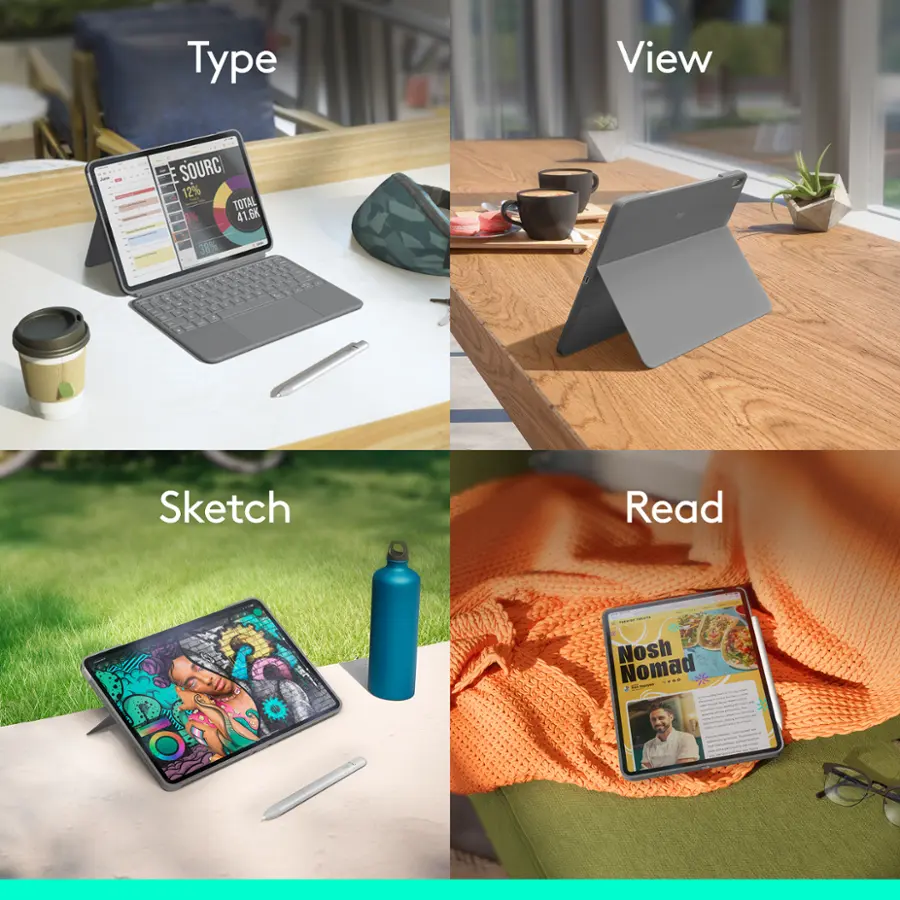 Logitech Combo Touch iPad Air 11 inch Latest Model (M2 & M3