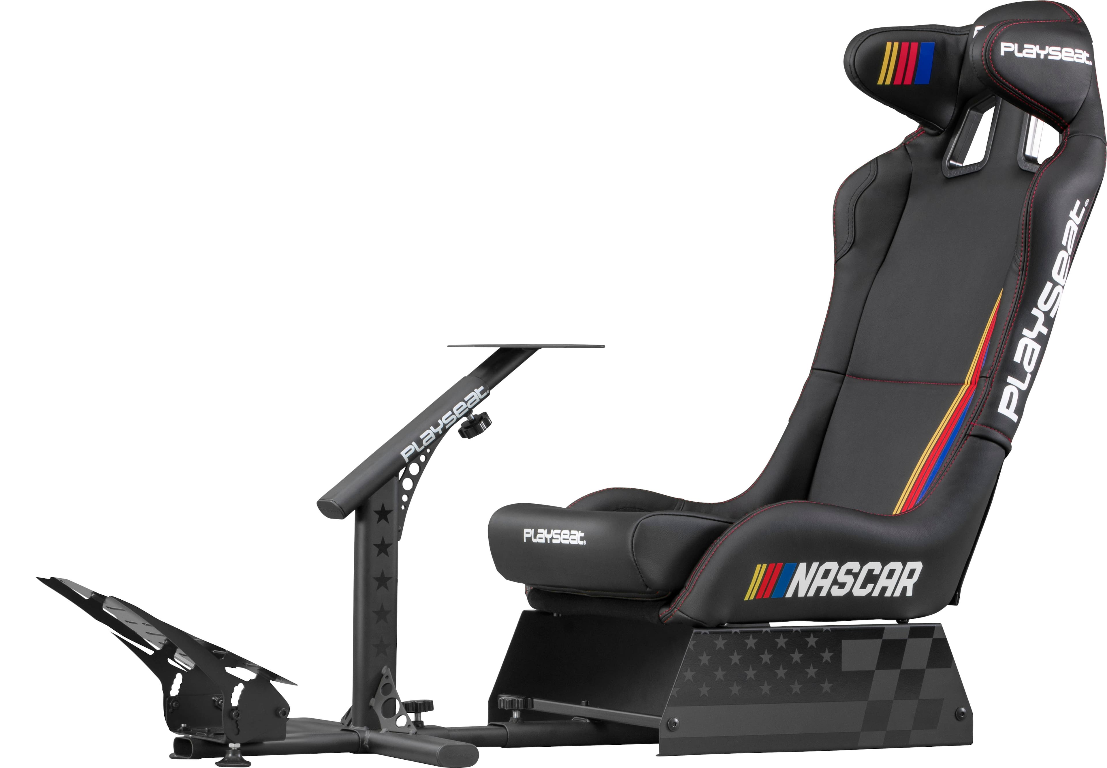 Front. PlaySeat - Evolution Pro NASCAR Edition Foldable Racing Cockpit - Black.