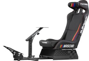 PlaySeat - Evolution Pro NASCAR Edition Foldable Racing Cockpit - Black - Front_Zoom