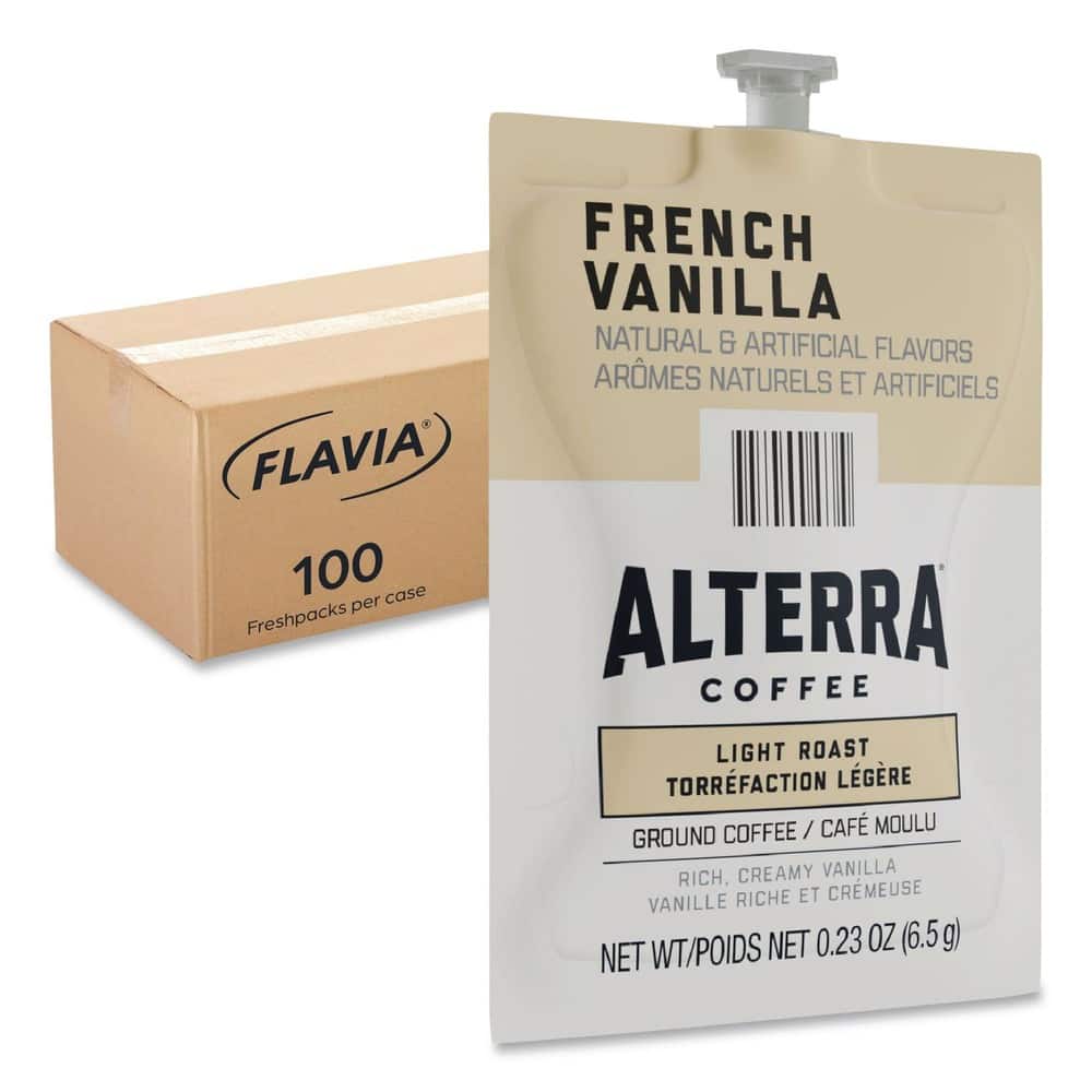Flavia - 0.23 oz. Pouch Alterra Coffee Freshpack - French Vanilla (100/Carton)