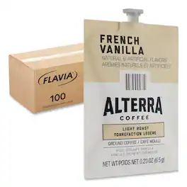 Flavia - 0.23 oz. Pouch Alterra Coffee Freshpack - French Vanilla (100/Carton)
