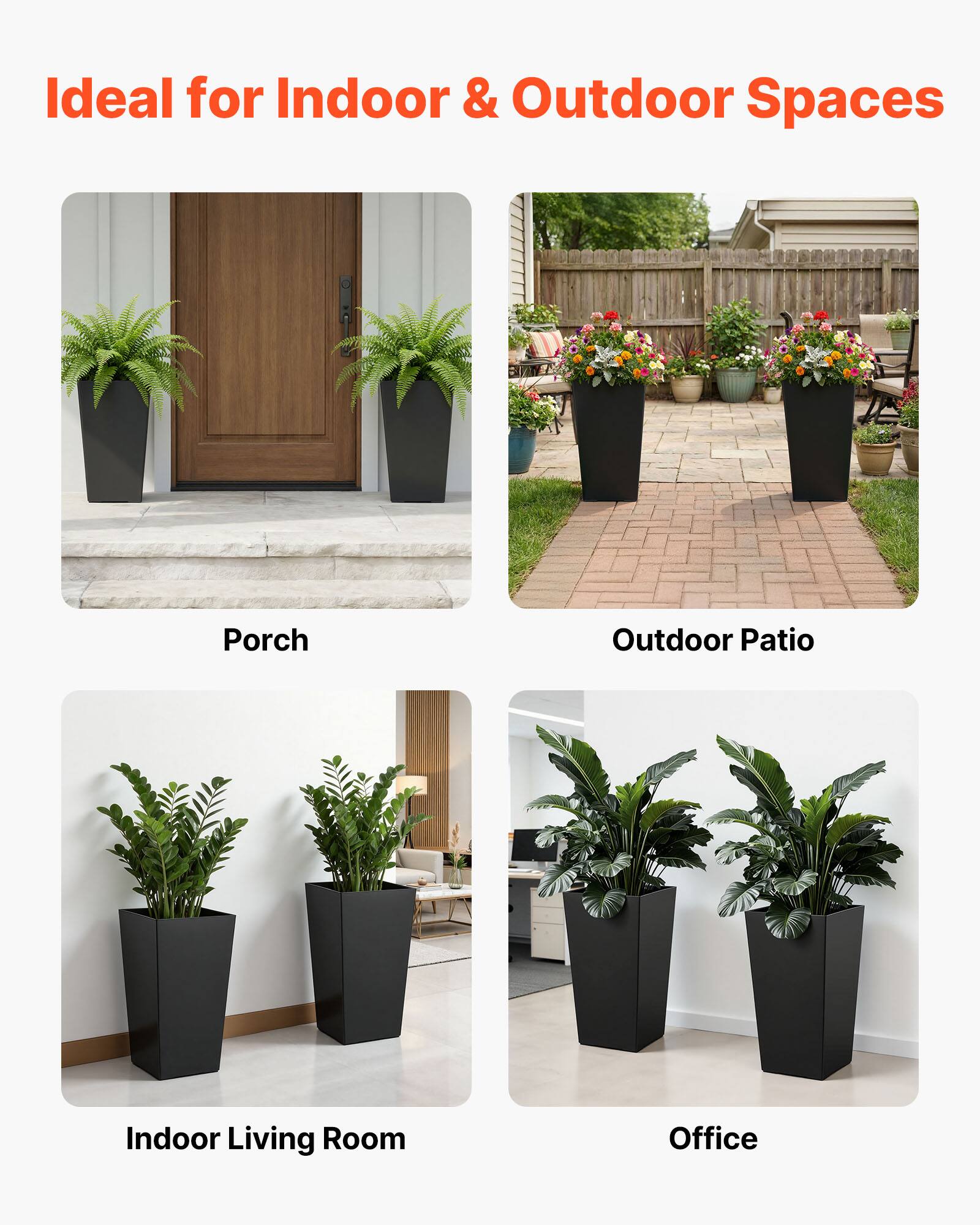 Ideal for Indoor & Outdoor Spaces

- Porch
- Outdoor Patio
- Indoor Living Room
- Office