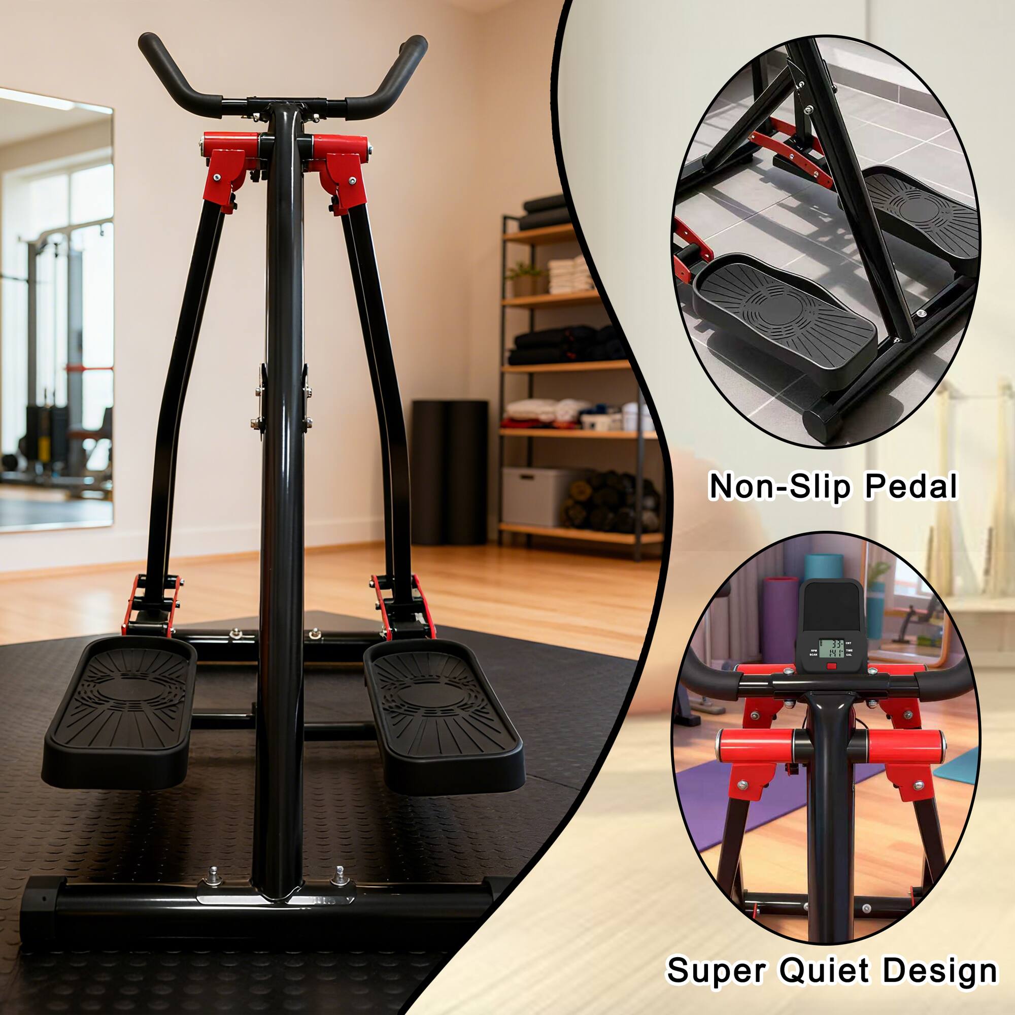 Non-Slip Pedal  
27 DE  
Super Quiet Design