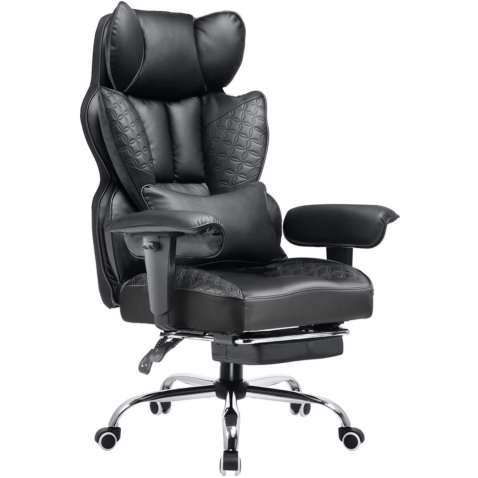 Alt View 4. CloudRest Pro - 400 lbs Heavy Duty Office Chair Ergonomic Office Desk Chair Big and Tall Comfy Executive Chair,Black - Black.