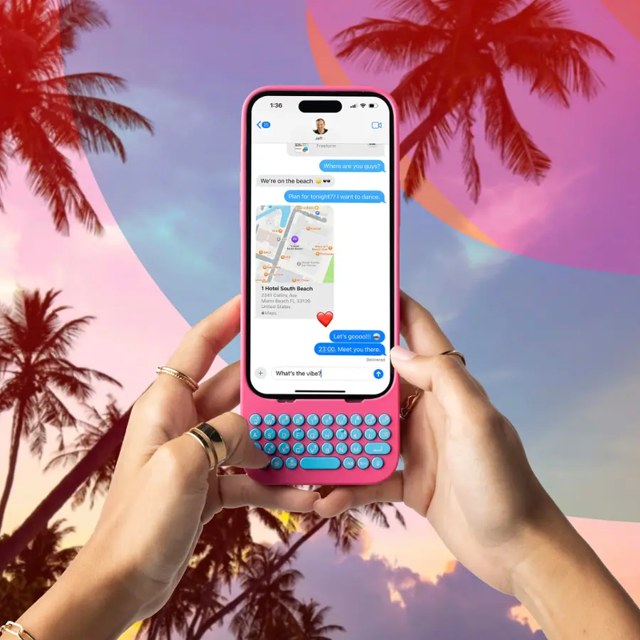 Left. Keyboard for iPhone 15