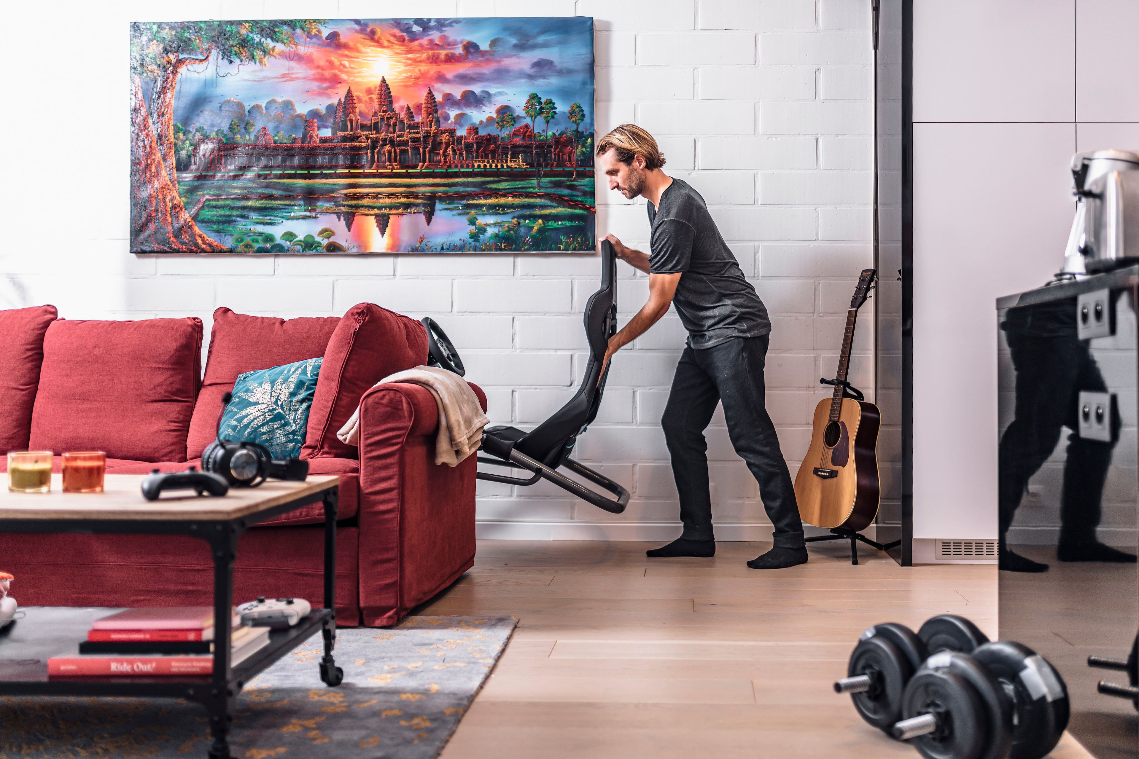 Alt View 14. PlaySeat - Trophy-Logitech G Edition Sim Racing Cockpit - Grey.