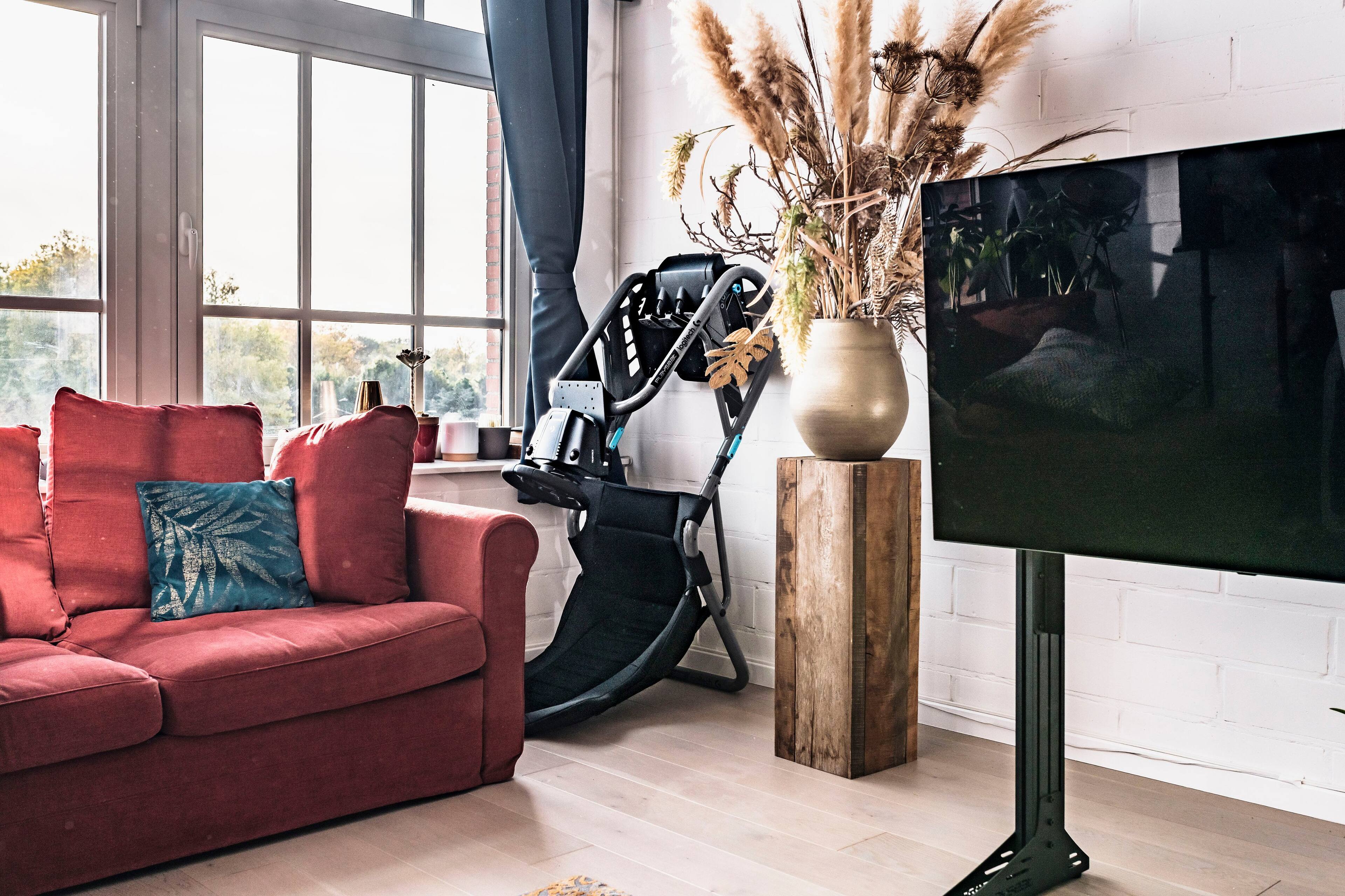 Alt View 15. PlaySeat - Trophy-Logitech G Edition Sim Racing Cockpit - Grey.