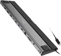 j5create - USB4 Triple 4K Multi-Port Docking Station - Space Gray & Black - Front_Zoom