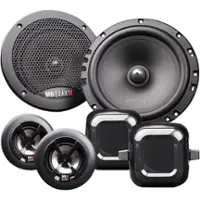 MB Quart - Discus 6-1/2" 2-Way Car Speakers with Polypropylene Cones (Pair) - Black - Front_Zoom