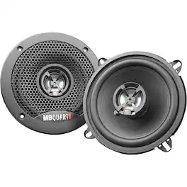 MB Quart - Discus 5-1/4" 2-Way Car Speakers with Polypropylene Cones (Pair) - Black
