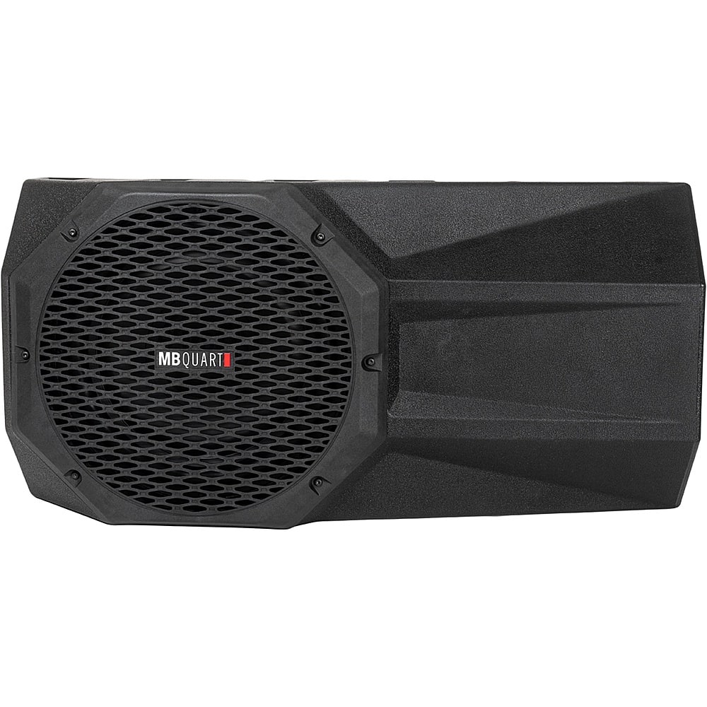MB Quart - Jeep JL Wrangler Tuned 12" Single-Voice-Coil 2-Ohm Loaded Subwoofer Enclosure with Integrated 400W Amp - Black - Front_Zoom