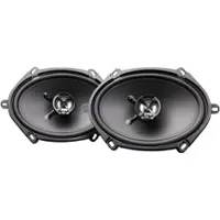 MB Quart - Discus 5" x 7" / 6" x 8" 2-Way Car Speakers with Polypropylene Cones (Pair) - Black - Front_Zoom