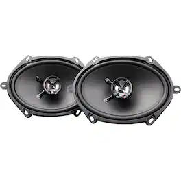 MB Quart - Discus 5" x 7" / 6" x 8" 2-Way Car Speakers with Polypropylene Cones (Pair) - Black