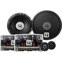 MB Quart - Q Series 6-1/2" 2-Way Car Speakers with Mica Filled Polypropylene Cones (Pair) - Black - Front_Zoom