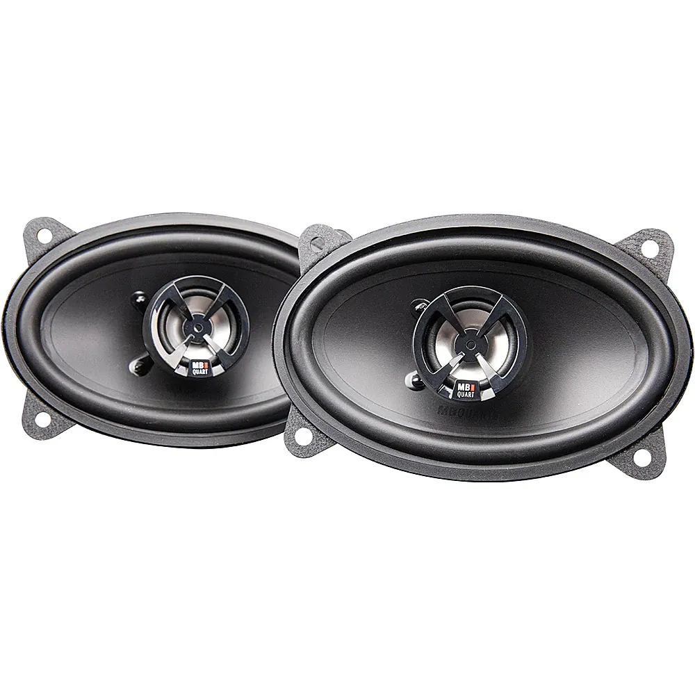 MB Quart - Discus 4" x 6" 2-Way Car Speakers with Polypropylene Cones (Pair) - Black