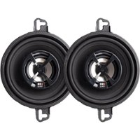 MB Quart - Discus 3-1/2" 2-Way Car Speakers with Polypropylene Cones (Pair) - Black - Front_Zoom