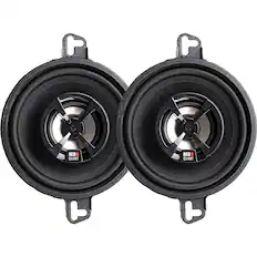 MB Quart is a brand of speakers that are known for their high-quality sound and durability. The image shows two MB Quart speakers, which are black and silver in color. These speakers are designed to provide an excellent audio experience, making them a popular choice for car audio systems and home entertainment setups.