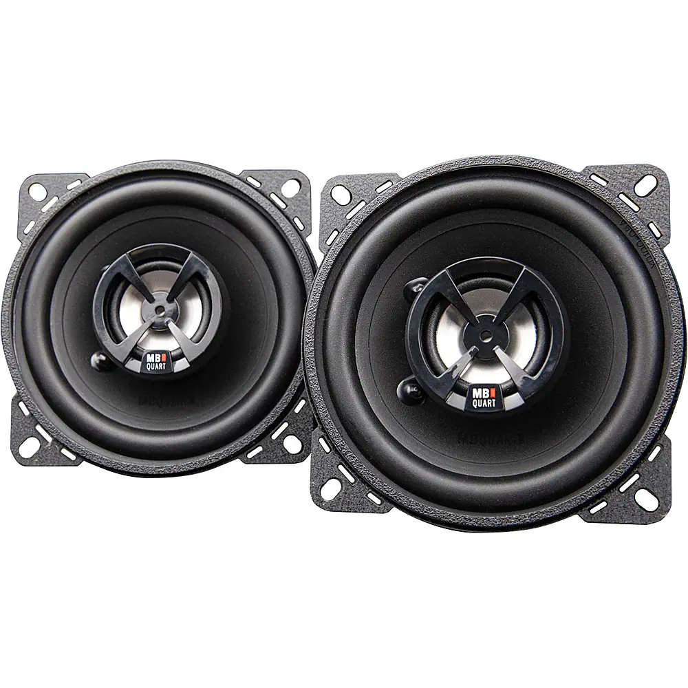 MB Quart - Discus 4" 2-Way Car Speakers with Polypropylene Cones (Pair) - Black