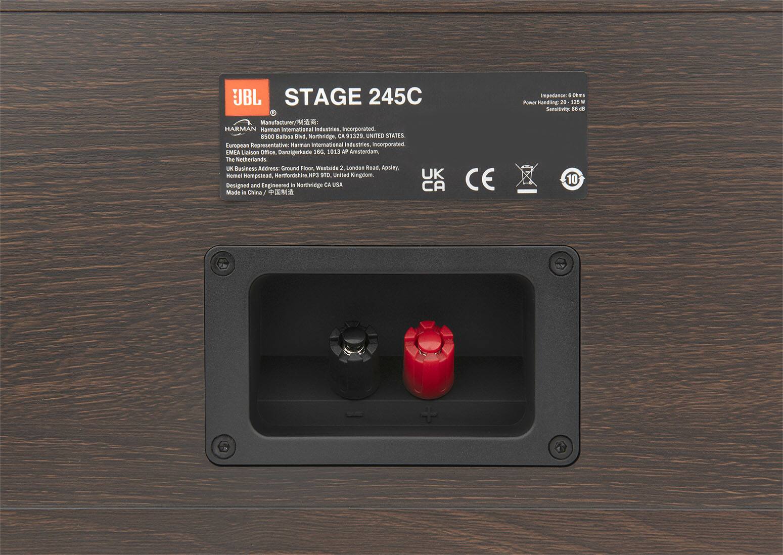 JBL Stage 245C In-Pulse E 2.5" Inch Dual Voice Coil Subwoofer. Made in China. CE marked.