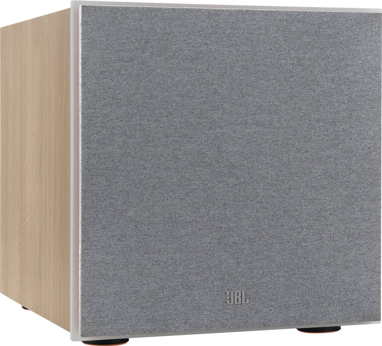 Left. JBL - Stage 200P 10-Inch Powered Subwoofer - Latte.