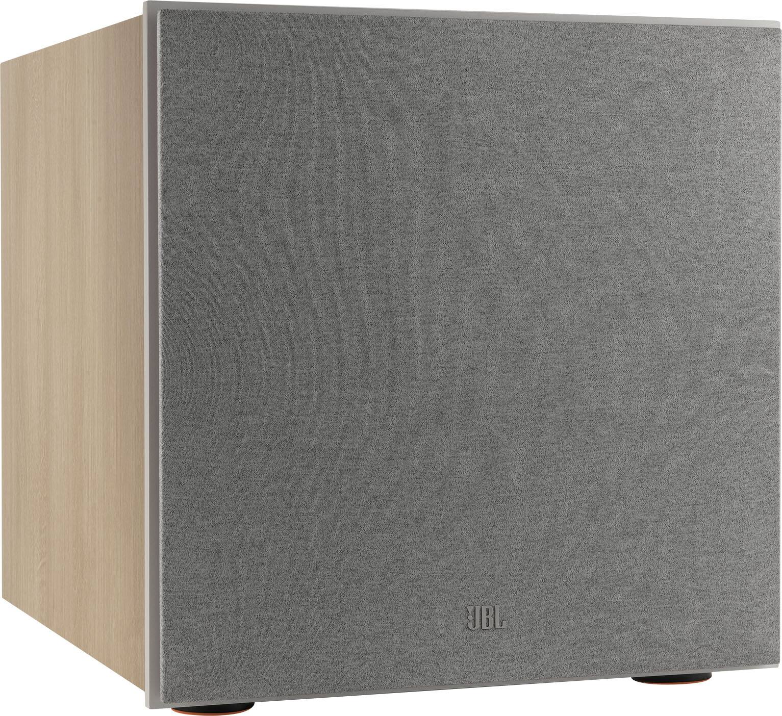 Left. JBL - Stage 220P 12-Inch Powered Subwoofer - Latte.