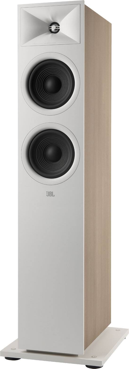 Angle. JBL - Stage2 260F 2.5-Way Dual 6.5-inch (165mm) Floorstanding Loudspeaker - Each - Latte.