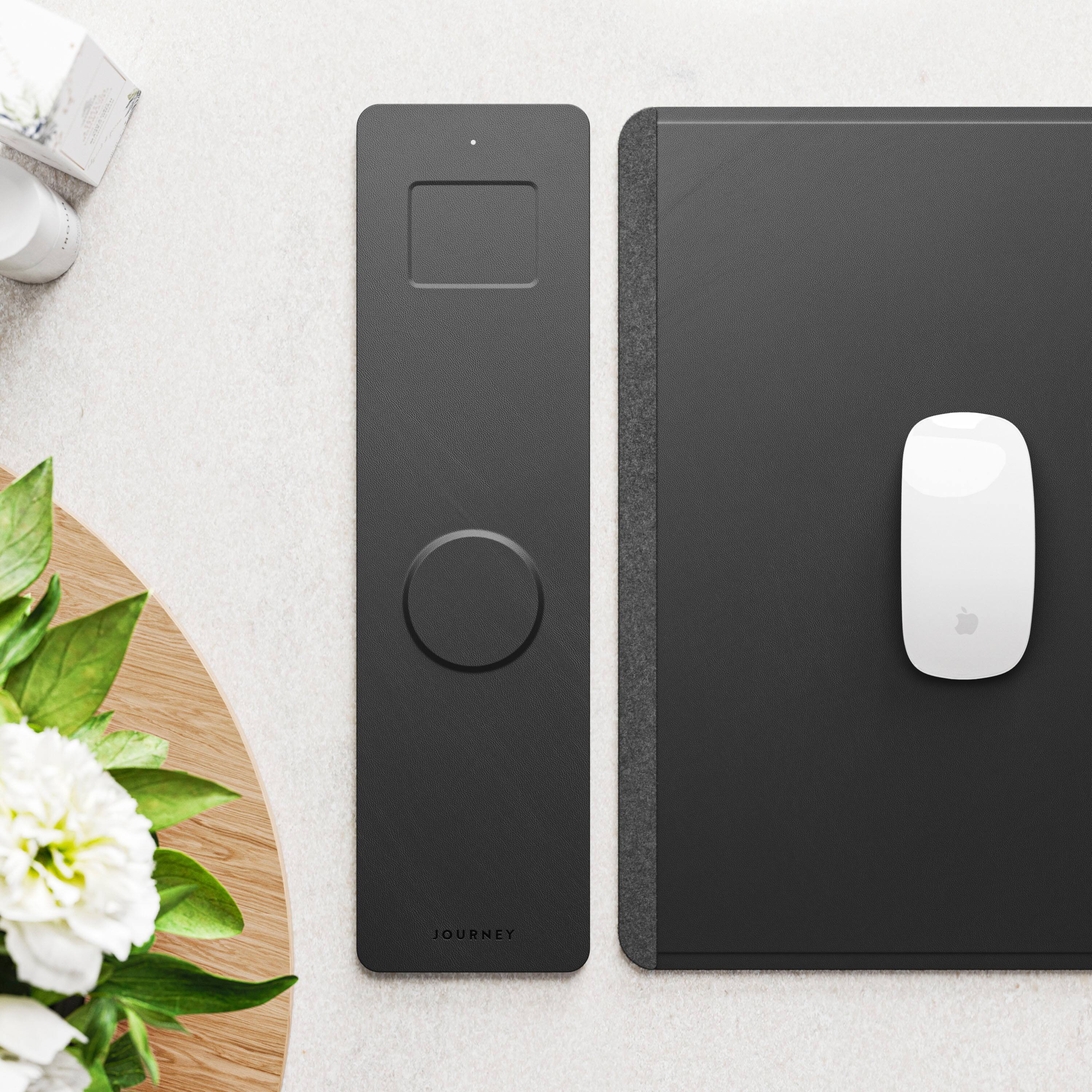 Alt View 15. JOURNEY - ALTI Wireless Charging Desk Mat - Black.