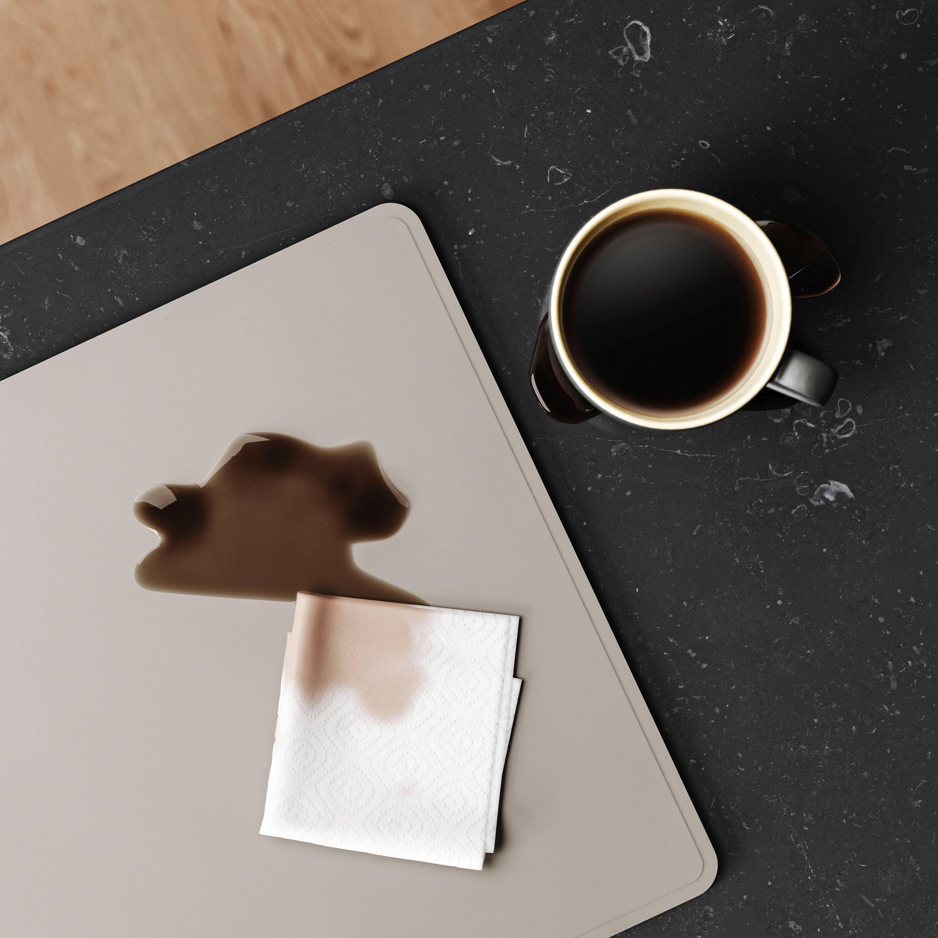 Alt View 17. JOURNEY - ALTI Wireless Charging Desk Mat - Light Grey.