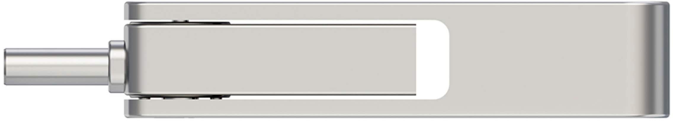 Alt View 12. PNY - 64GB DUO LINK USB 3.2 Type-C Dual Flash Drive - Silver.