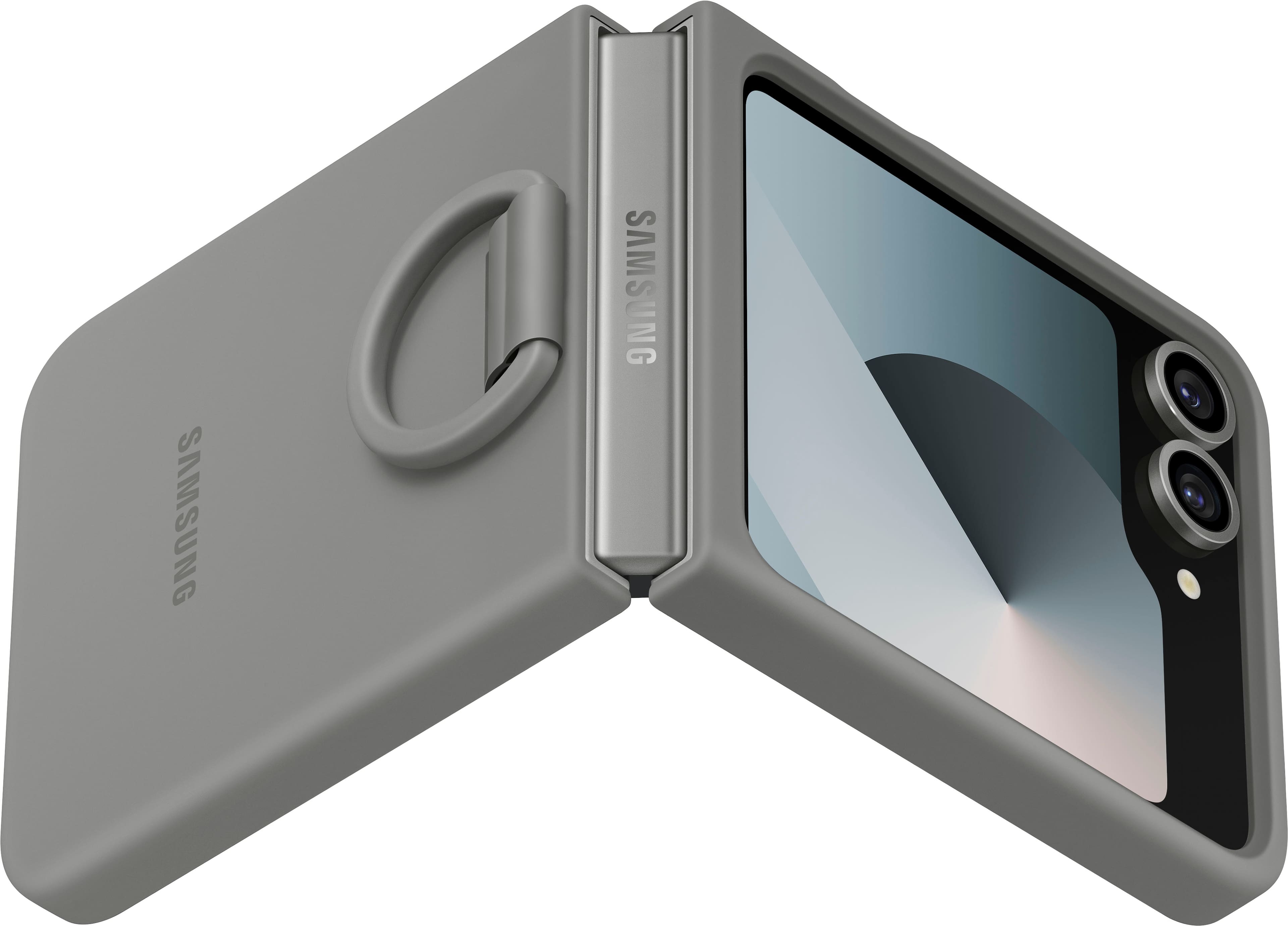 Alt View 13. Samsung - Galaxy Z Flip6 Silicone Case - Gray.