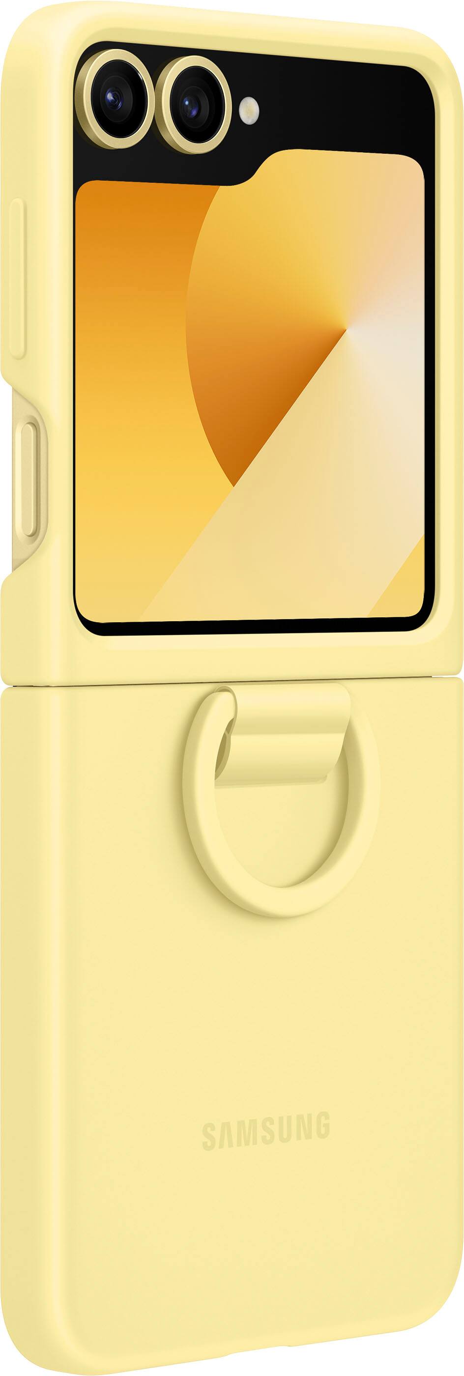 Alt View 12. Samsung - Galaxy Z Flip6 Silicone Case - Yellow.