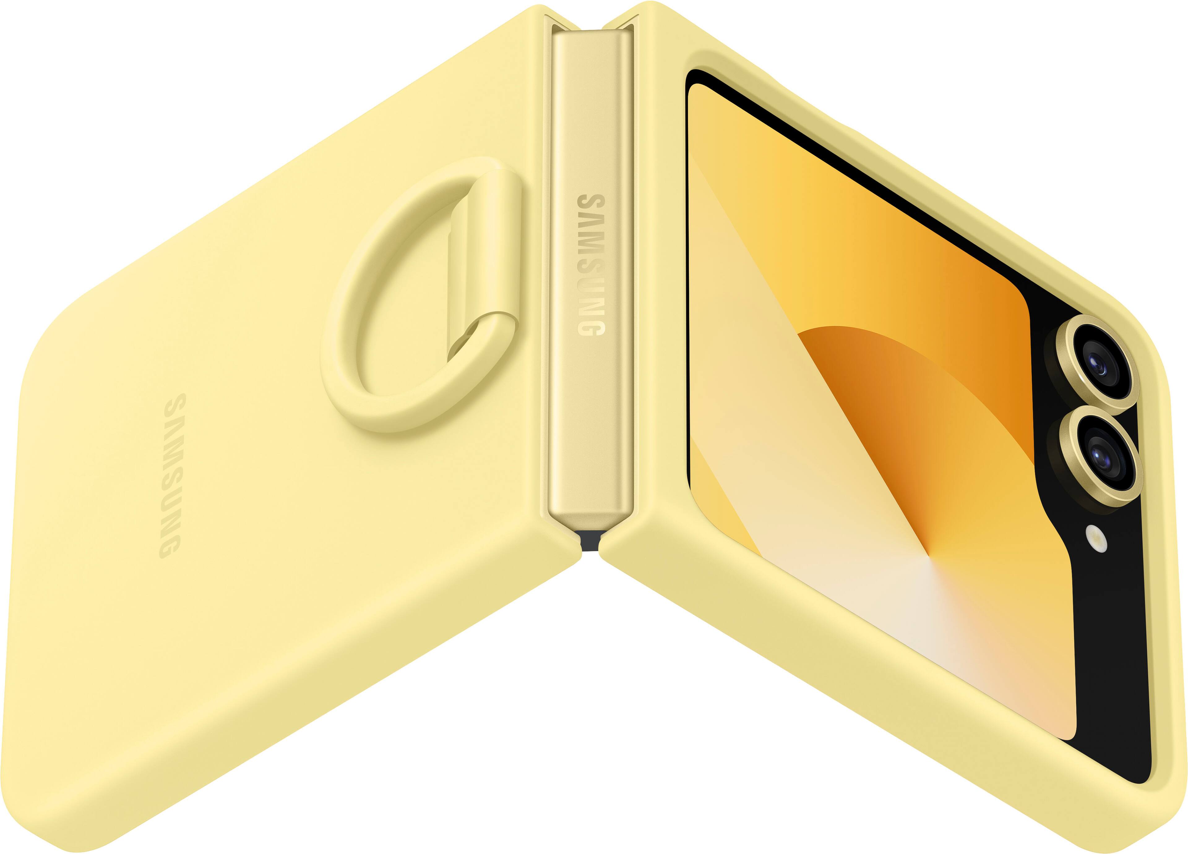 Alt View 13. Samsung - Galaxy Z Flip6 Silicone Case - Yellow.