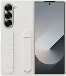 Samsung - Galaxy Z Fold6 Silicone Case - White - Front_Zoom