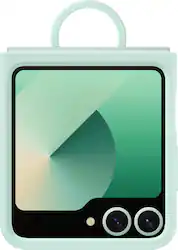 Samsung - Galaxy Z Flip7 FE and Galaxy Z Flip6 Silicone Case - Mint - Front_Zoom