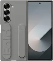 Samsung - Galaxy Z Fold6 Silicone Case - Gray - Front_Zoom