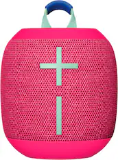 Front. Ultimate Ears - WONDERBOOM 4 Portable Wireless Bluetooth Speaker with Waterproof, Dustproof and Floatable design - Hyper Pink.