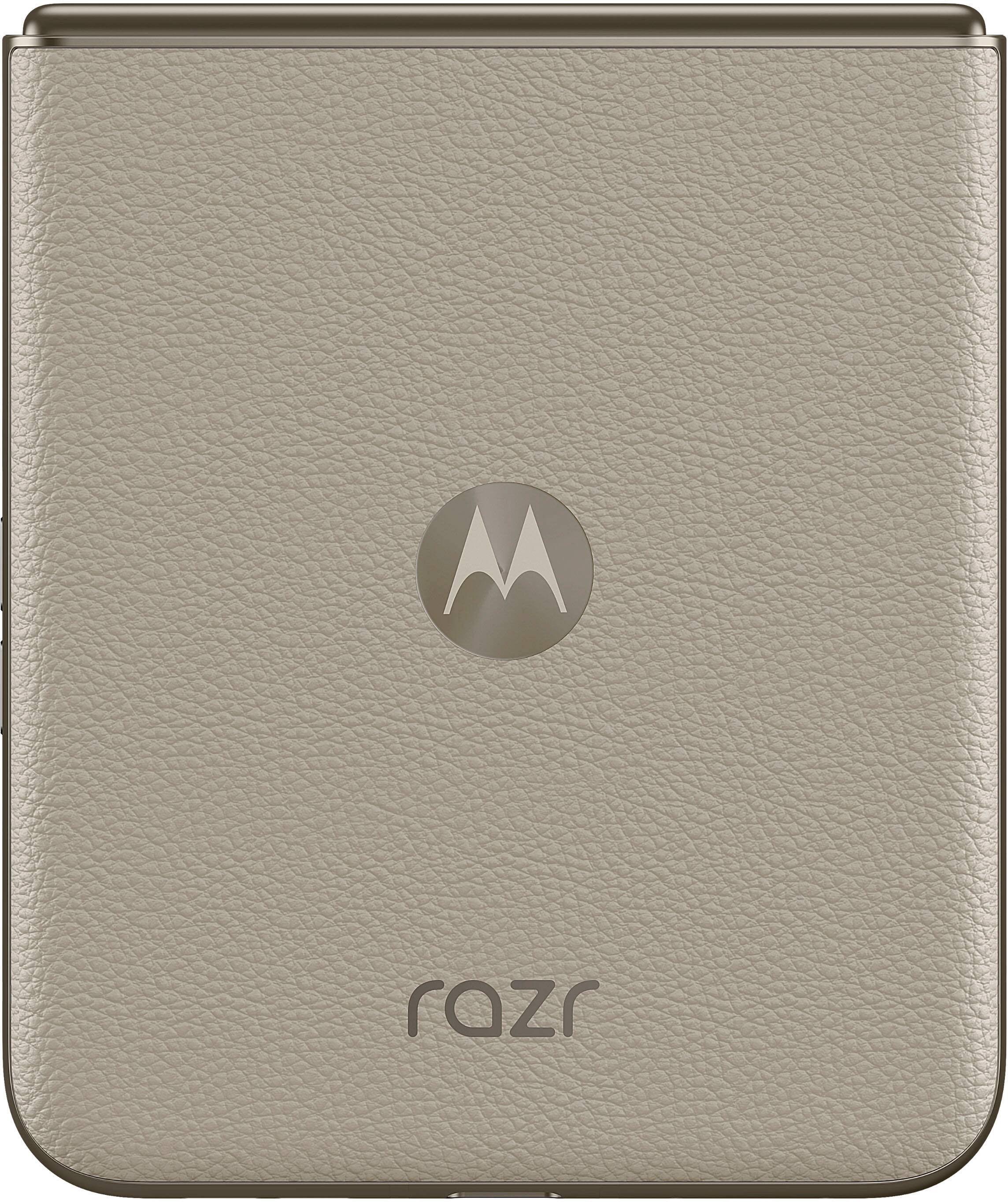 Alt View 1. Motorola - razr 2024 256GB (Unlocked) - Beach Sand.