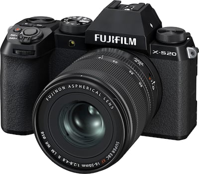 Fujifilm X S20 Mirrorless Camera with XF16 50mmF2.8 4.8 R LM WR Fujifilm X S20 Mirrorless Camera with XF16 50mmF2.8 4.8 R LM WR