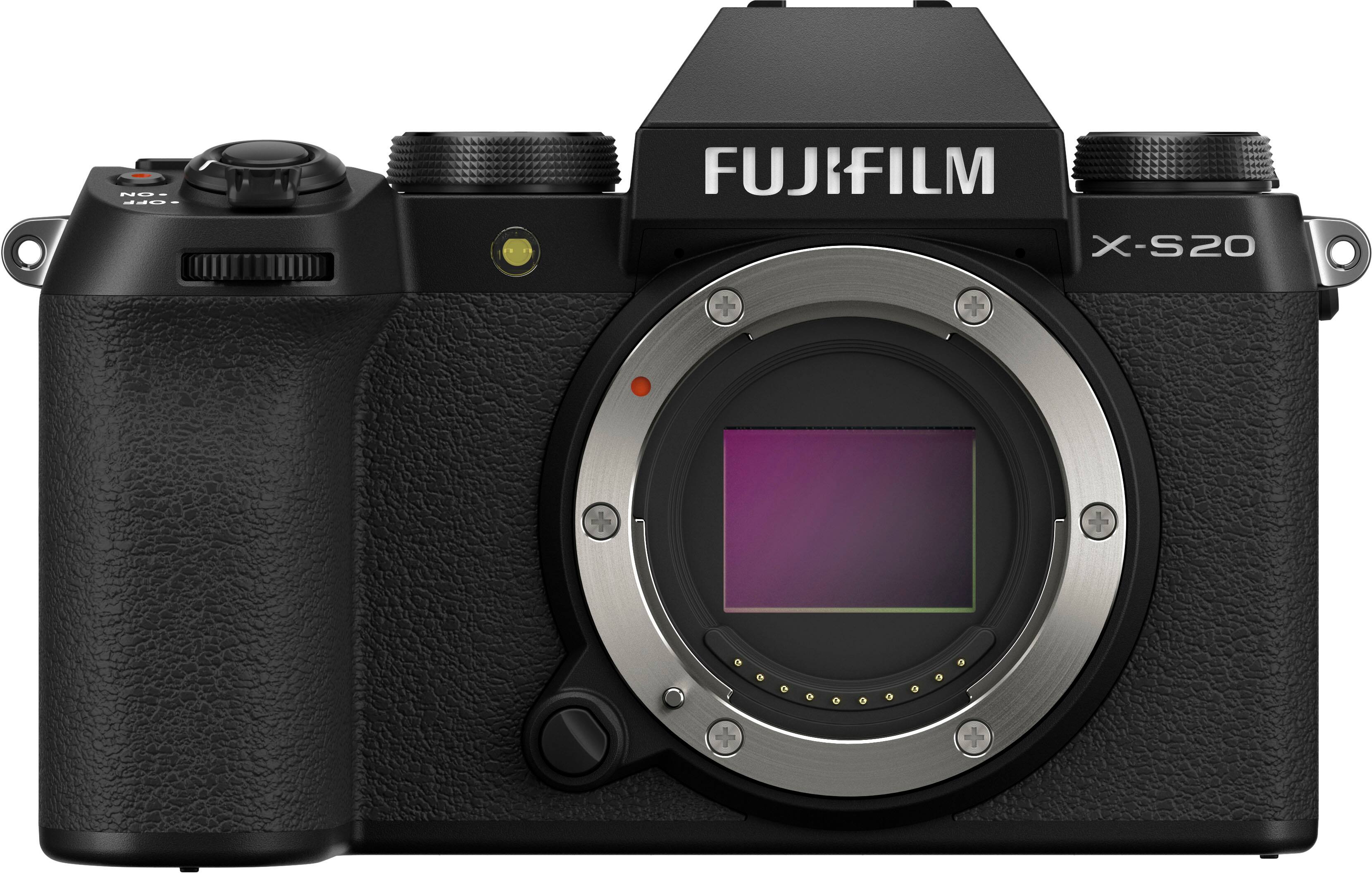 The text on the image reads "NUE BFP FUJIFILM X-S20."