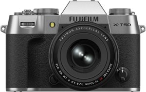 Fujifilm - X-T50 Mirrorless Camera, Silver with XF16-50MMF2.8-4.8 R LM WR Lens Kit - Silver - Front_Zoom