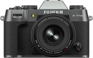 Fujifilm - X-T50 Body, Charcoal Silver with XF16-50MMF2.8-4.8 R LM WR Lens Kit - Charcoal Silver - Front_Zoom